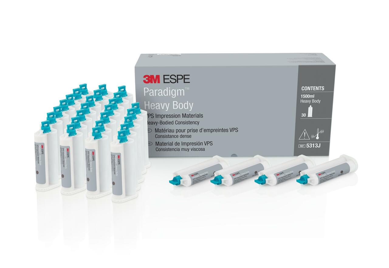 Paradigm VPS Impression Material, Cartridge Jumbo Refill, Heavy Body, Regular Set, 50 ml, 30/Pk, 5313J thumbnail 10