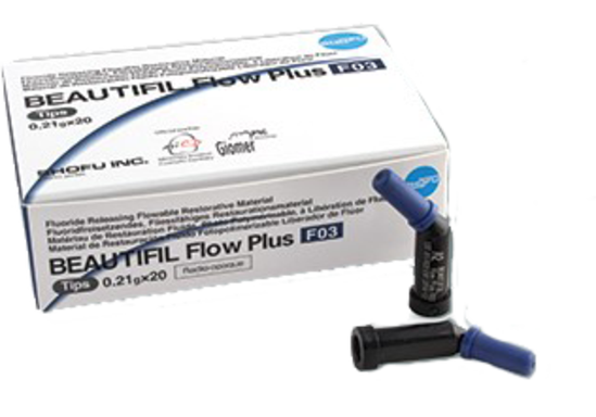 Beautifil Flow Plus Hybrid Composite, Light-Cure, Tips Refill, F03, 0.21 g, B1, 20/Pk, 2224 product image