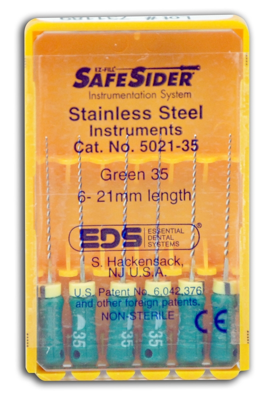 SafeSider Stainless-Steel Hand Reamers, 21 mm, 0.02 Taper, # 35, Green, 6/Pk, 5021-35 thumbnail 7