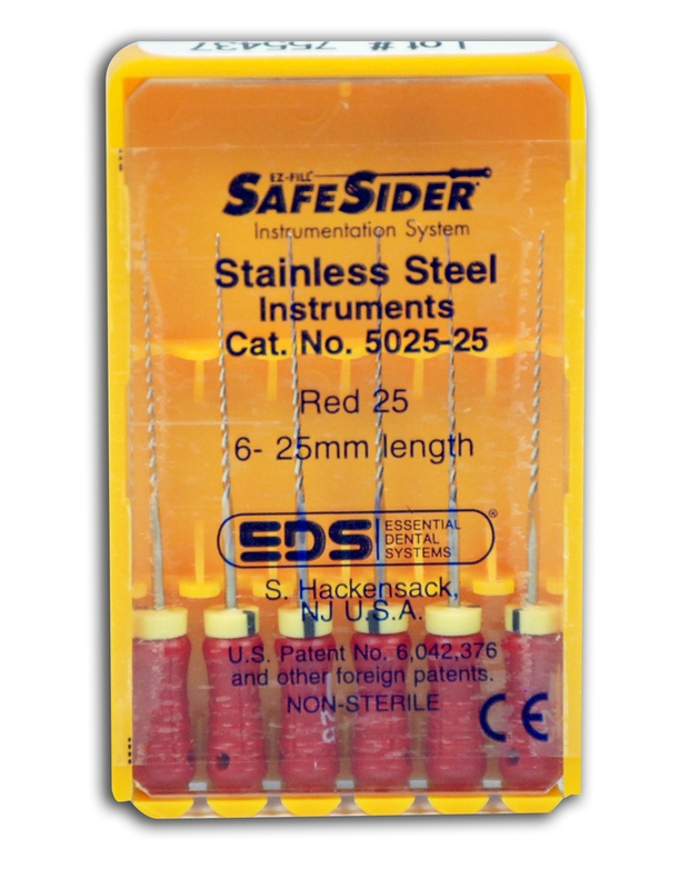 SafeSider Stainless-Steel Hand Reamers, 25 mm, 0.02 Taper, # 25, Red, 6/Pk, 5025-25 thumbnail 7