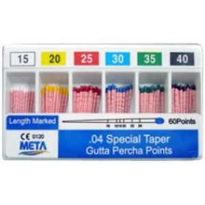 #40 Gutta Percha Points .04 Taper Pack of 60 - #40 Gutta Percha Points .04 Taper Pack of 60 - Image 1