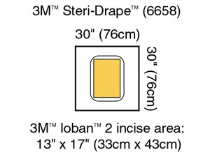 3M STERI-DRAPE POUCHES 6658 product image