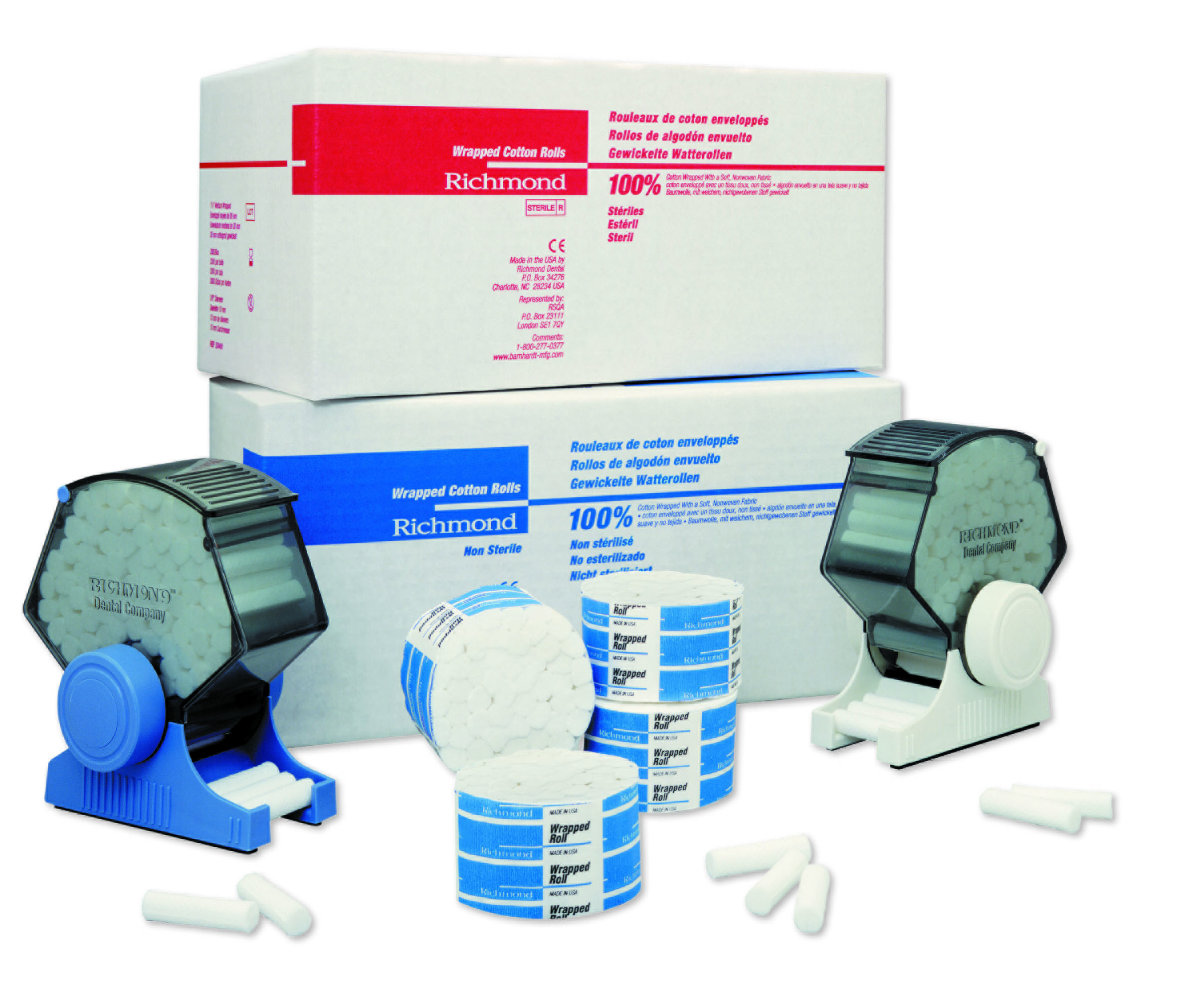 Cotton Rolls Wrapped 1.5" x 3/8" Medium Sterile 2000/Bx thumbnail 3