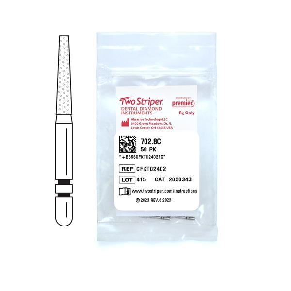 Two Striper 16A Diamond Bur Coarse 702.8C 50/Pk thumbnail 6