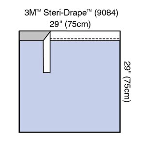Steri-Drape 75x75cm Non-Sterile Surgical Drape/towel Non-Fenestrated product image