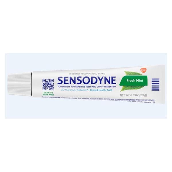 Sensodyne Fresh Mint Toothpaste Trial 0.8oz 50/Case 60000000135856 thumbnail 4
