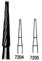 #7204 Carbide Bur Friction Grip Pack of 5 product image