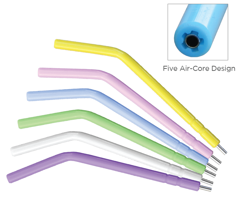 Pac-Dent Air/Water Syringe Tips White With Metal Core 150/pk 103-150W product image