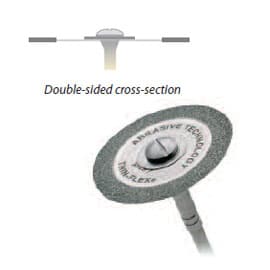 Thin-Flex Diamond Discs, Single-Sided with Mandrel, 928-7, 0.24 mm, 60 microns, 2/Pk, 2012638 thumbnail 7