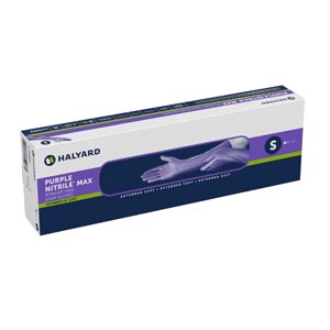 Purple Nitrile Max Exam Gloves, Powder-Free, Extra Large, 50/Box thumbnail 10
