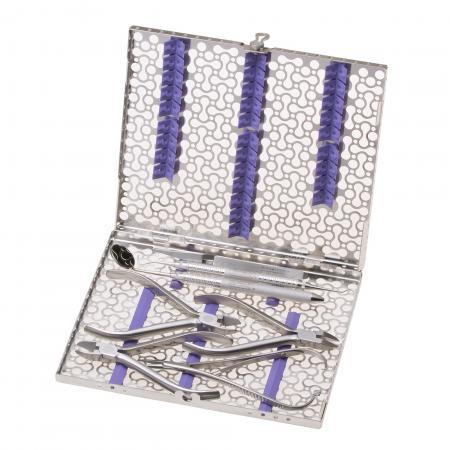 IMS Infinity Series Orthodontic Cassette SS Sm Thn Prpl 4 Plrs & 3 Hnd Inst Ea product image