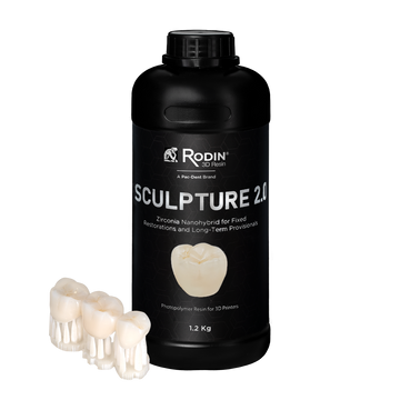 Rodin Sculpture 2.0, Ceramic Nanohybrid, 3D Resins, B1, 1.2 Kg, 1/Pk, 23871 thumbnail 4