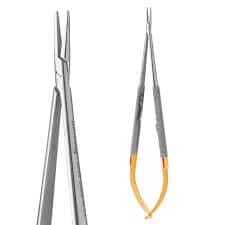 Needle Holder Castroviejo Curved Stainless Steel Ea thumbnail 4