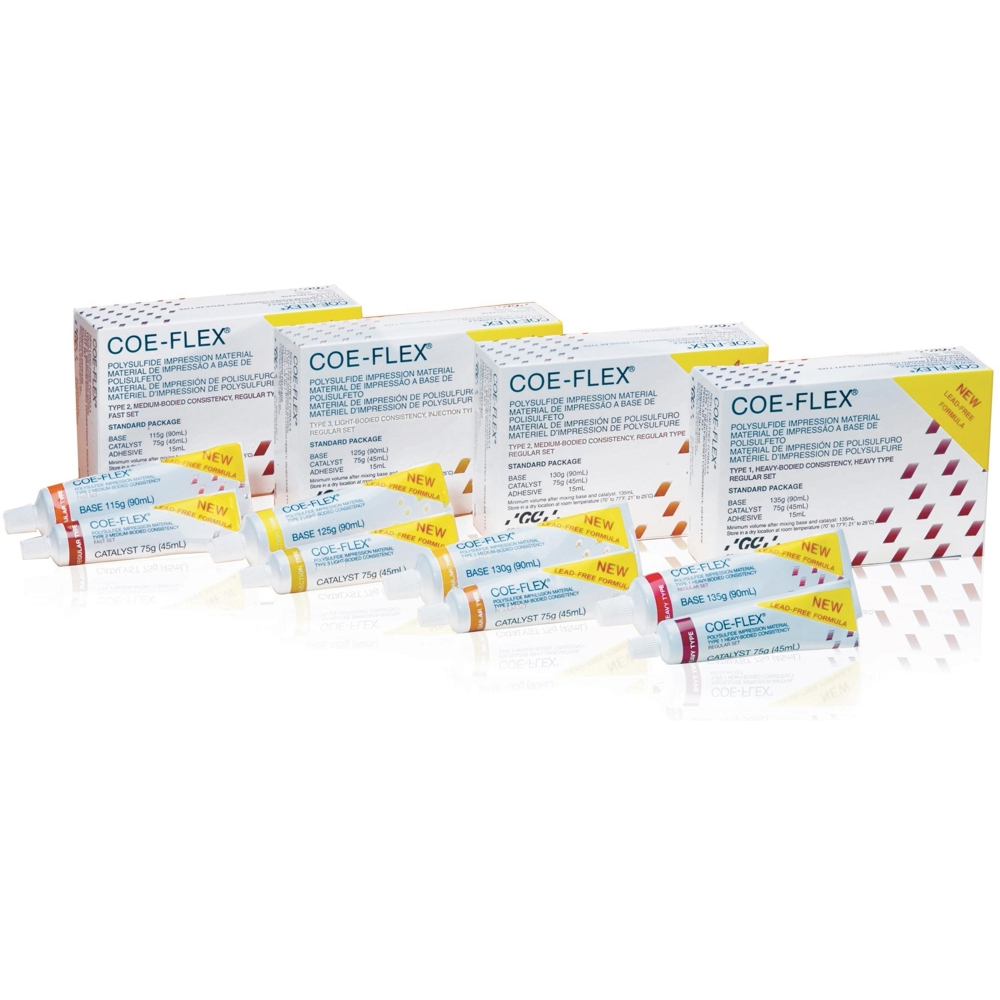 Coe-Flex Polysulfide Impression Material, Base, Medium Body, Regular Type, Regular Set, 90 ml, 1/Pk thumbnail 7