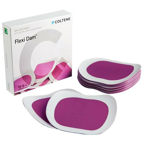 Hygenic Framed Non-Latex Flexi Dam, 3.91" x 4.12", Medium, Purple, 20/Pk, H00750 thumbnail 11