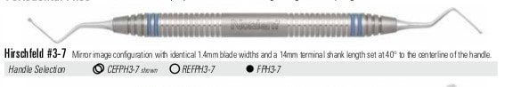 Periodontal File Hirschfeld Size 3/7 Double End DuraLite ColorRing Ea thumbnail 3