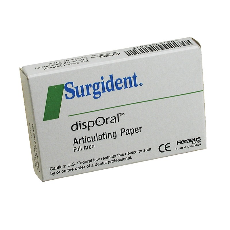 Surgident Articulating Paper Strip, Curved, 72 microns, Red/Blue, 12 Books/Box, 50099121 thumbnail 16