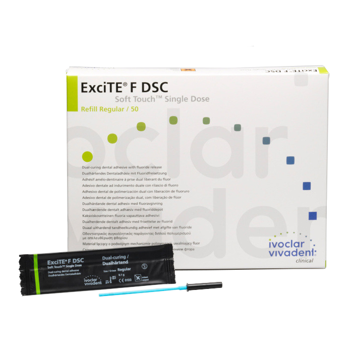ExciTE F DSC Adhesive 0.1 Gm Soft Touch Single Dose Refill Package 50/Pk product image
