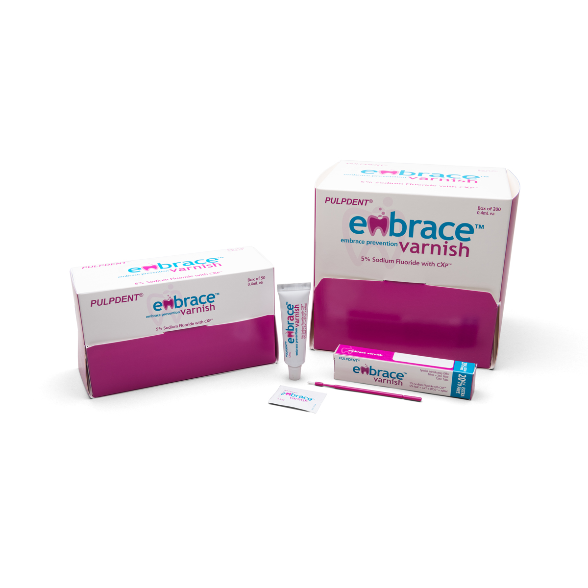 Embrace Varnish, Unit Dose with Applicator Brush, 0.4 ml, 200/Pk, FV200 thumbnail 11