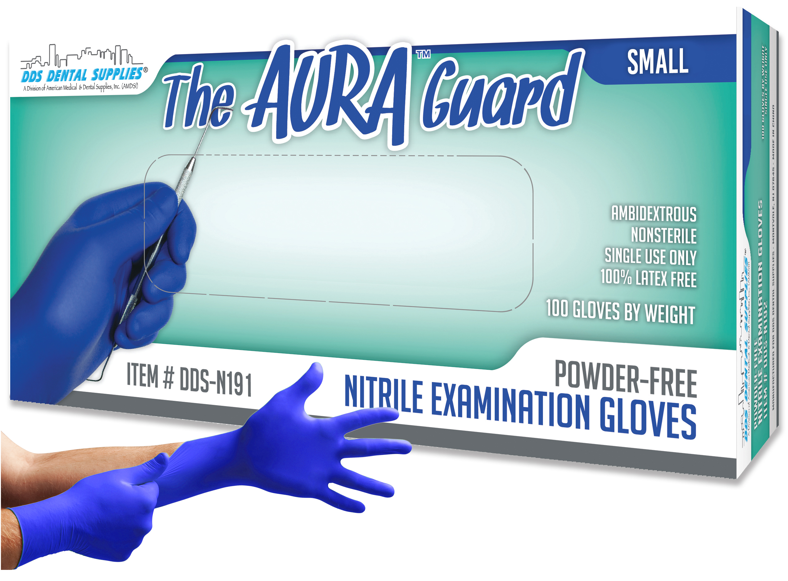 MICROFLEX Cobalt Nitrile Exam Gloves Small Blue Non-Sterile 100/Bx thumbnail 8