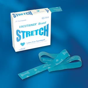 Vacutainer Stretch Compressing Device Tourniquet 18x1" Blue LF Dsp NS 25/Bx thumbnail 6