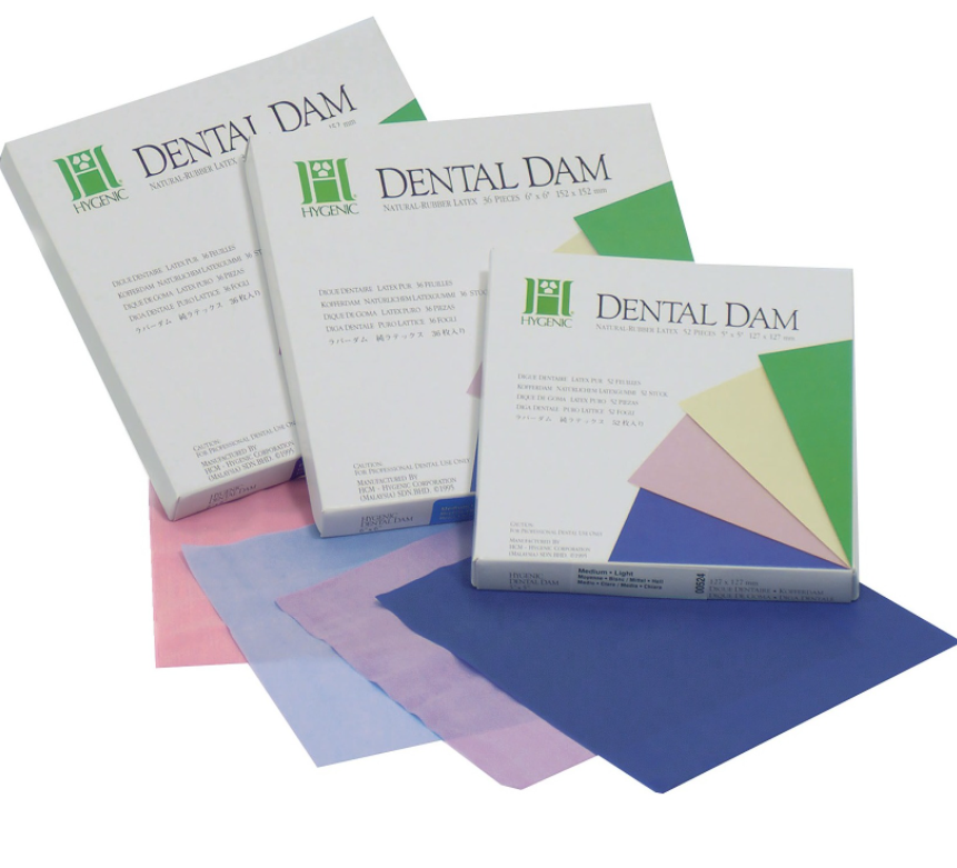 HySolate Fiesta Latex Dental Dam assorted medium 127 x 127, 52 pcs, 60034435 thumbnail 8
