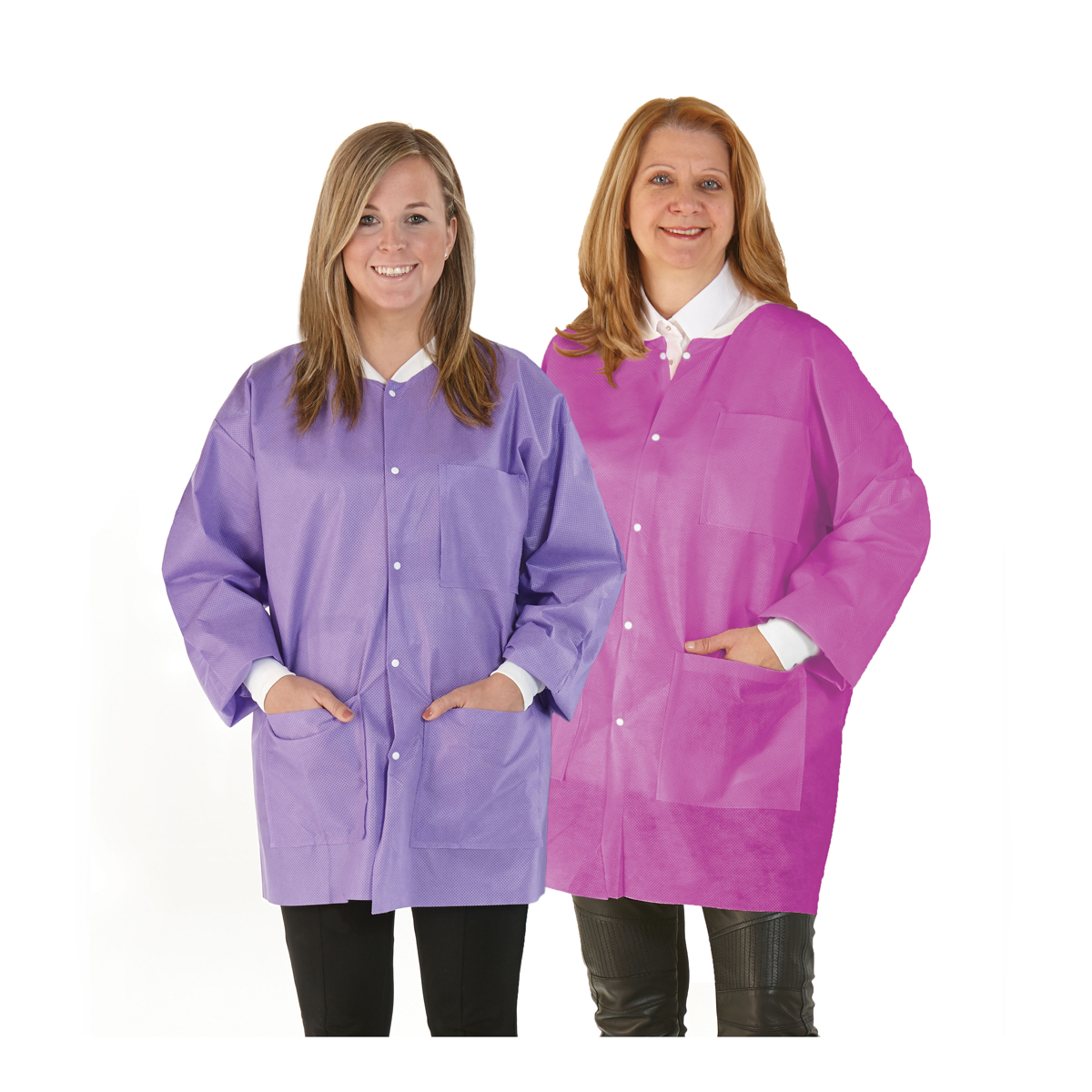 SafeWear Disposable Hipster Jacket, Large, White Frost, 12/Pk, 8105-C thumbnail 12