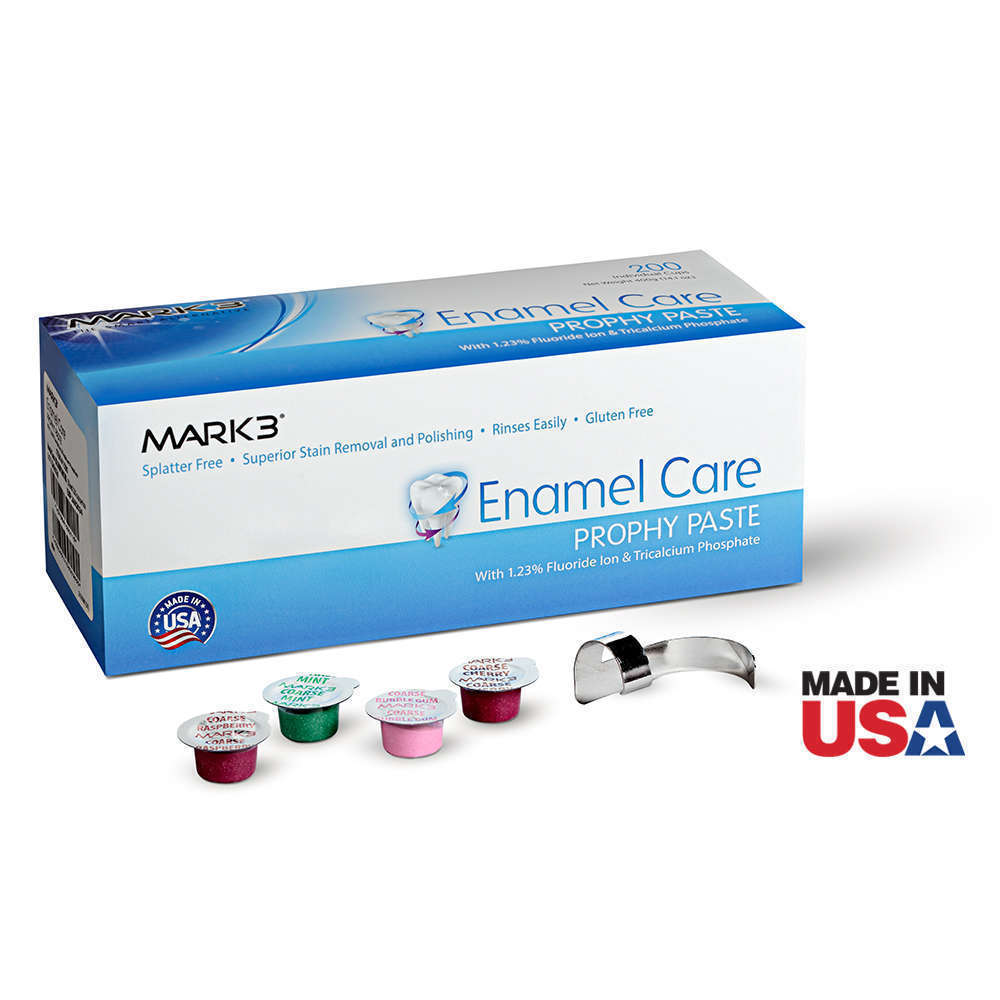 MARK3® Enamel Care Prophy Paste Coarse Mint with TCP Box of 200 product image