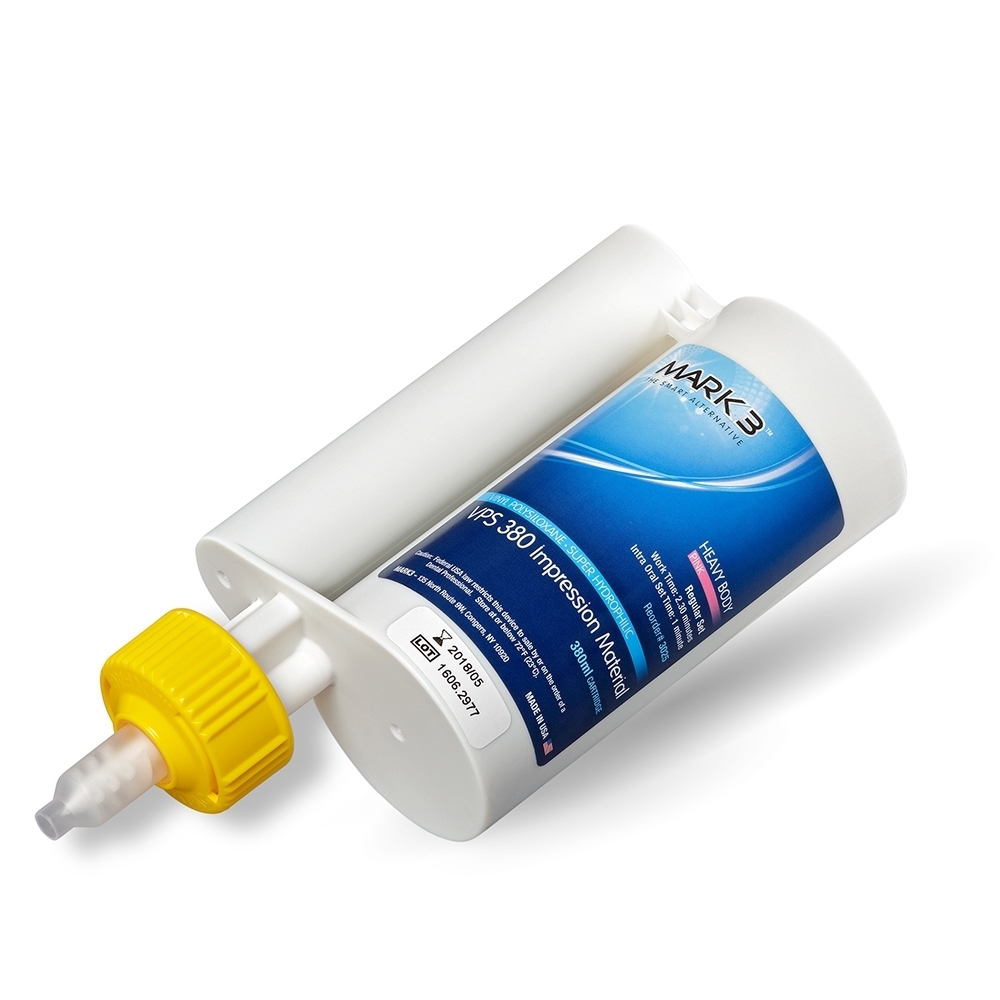 MARK3® VPS 380 Impression Material Heavy Body Fast Set 380ml Cartridges Pack of 2 product image