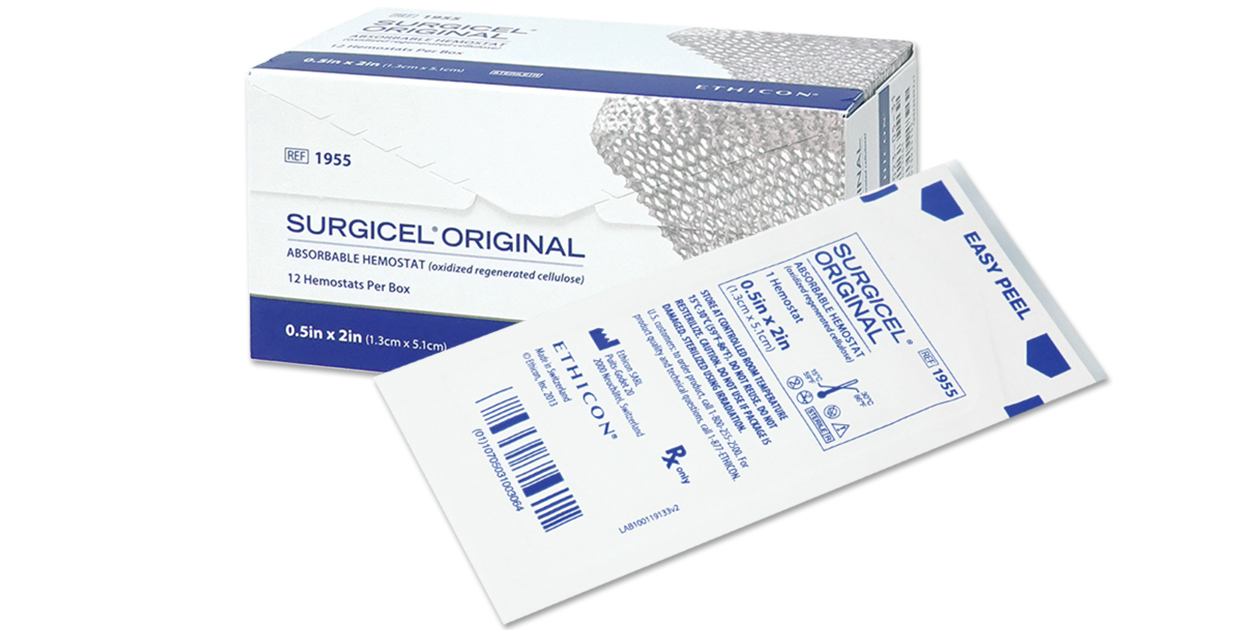 Absorbable Surgicel ? Inch x 2 Inch (Rx) 12/bx product image