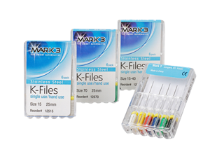DDS Dental Supplies - K-Files 21mm #15-40 6/pk. - Mark3 product image