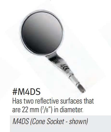 Mirror Head Size 4 Cone Socket Double Sided Ea thumbnail 2