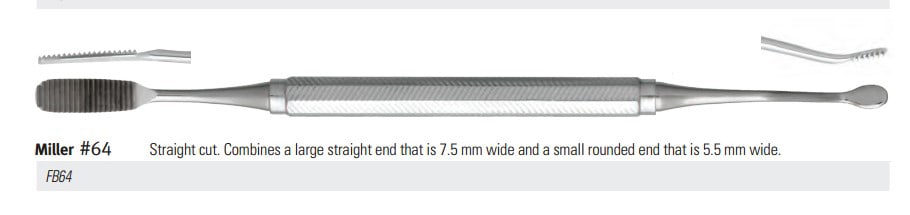 Bone File Size 64 Miller Ea product image