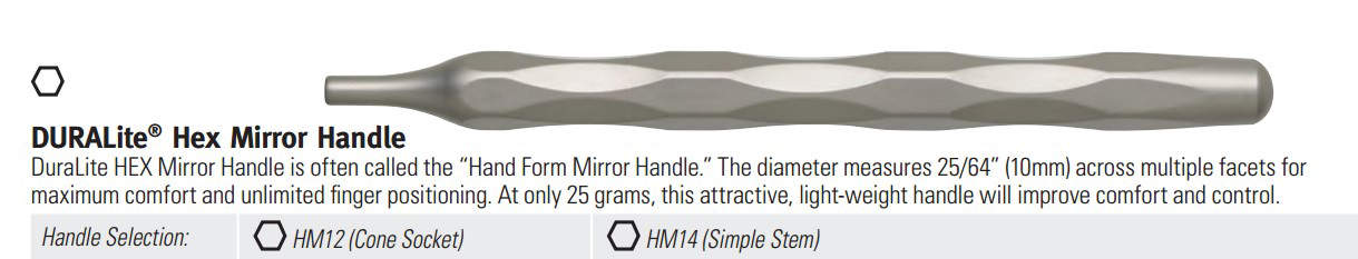 Mirror Handle Stainless Steel Simple Stem Single End DuraLite Ea thumbnail 3