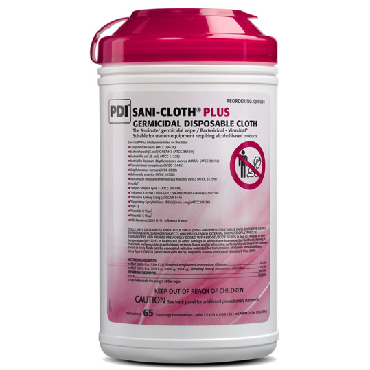 Sani-Cloth Plus Germicidal Cloth X-Large Canister 65/Pk product image