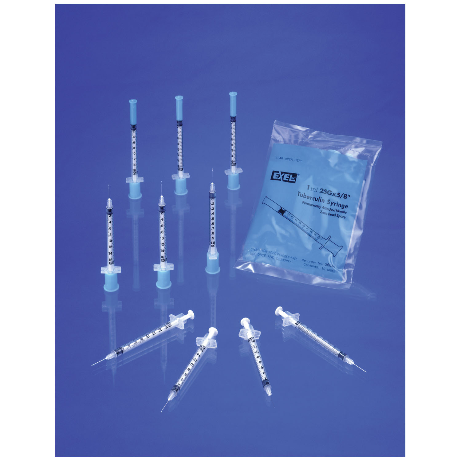 Tuberculin Syringe Needle 25G x 5/8" Zero Dead Space 100Bx product image