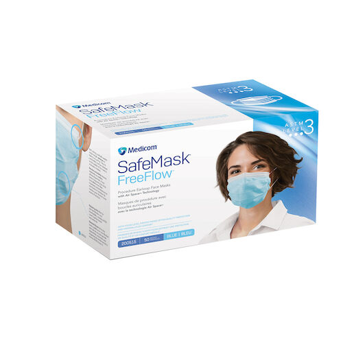 SafeMask FreeFlow Level-3 Masks 50/Bx Blue, 200515 thumbnail 12
