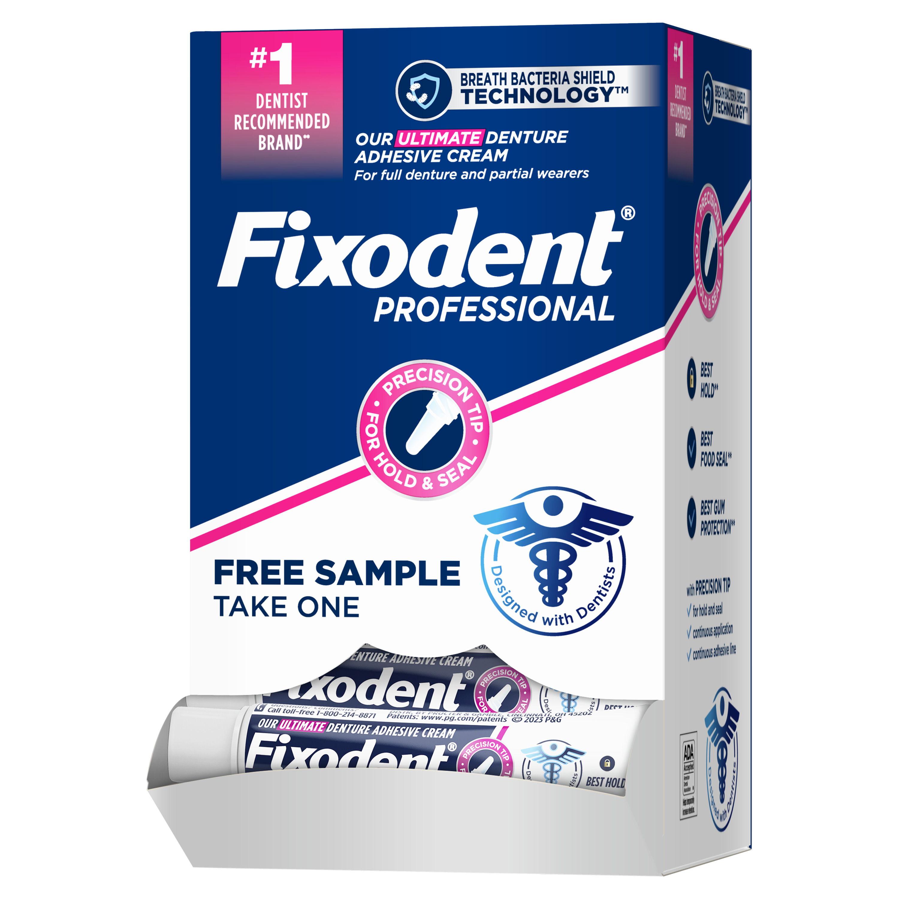 Fixodent Professional Denture Adhesive Cream Gravity Box 50/Ca thumbnail 5