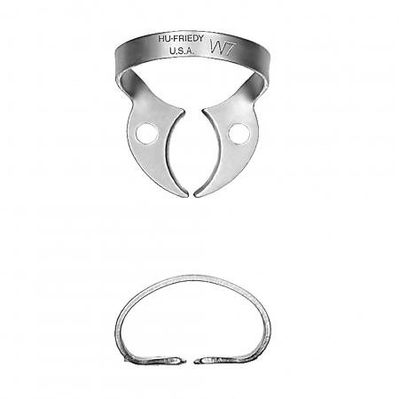 Rubber Dam Clamp, # W7, Lower Molars, Satin Steel, 1/Pk, RDCMW7 thumbnail 11