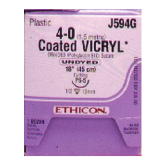 ETHICON VICRYL (POLYGLACTIN 910) SUTURES J339H product image