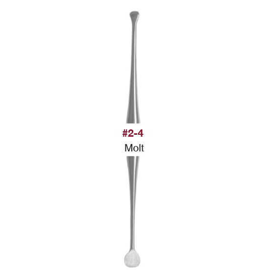 Bone Curette Size 2/4 Molt Double End Ea product image
