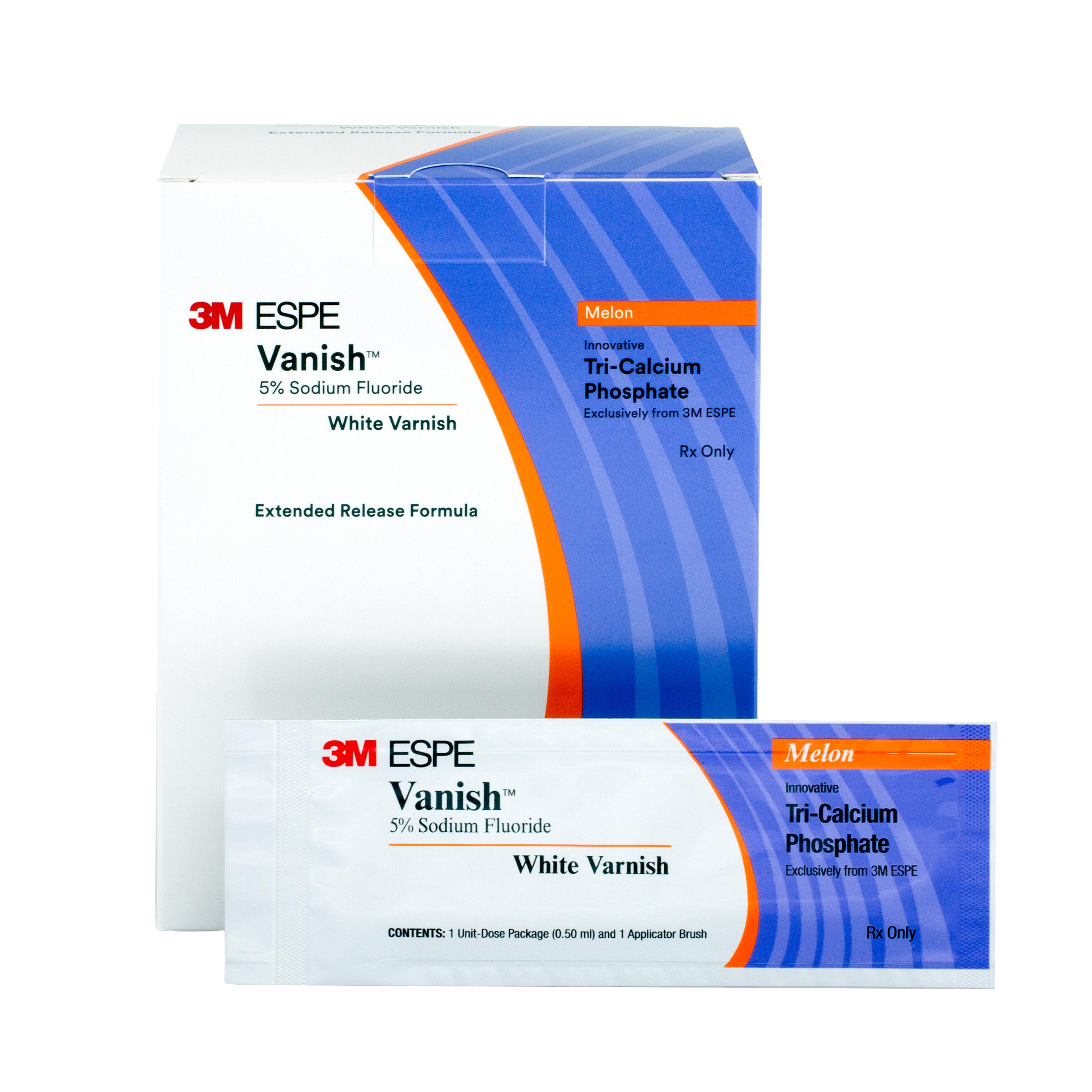 3M™ Vanish™ Varnish Trial Pack 5% Sodium Fluoride 0.5 mL Melon White 50/Pk thumbnail 11