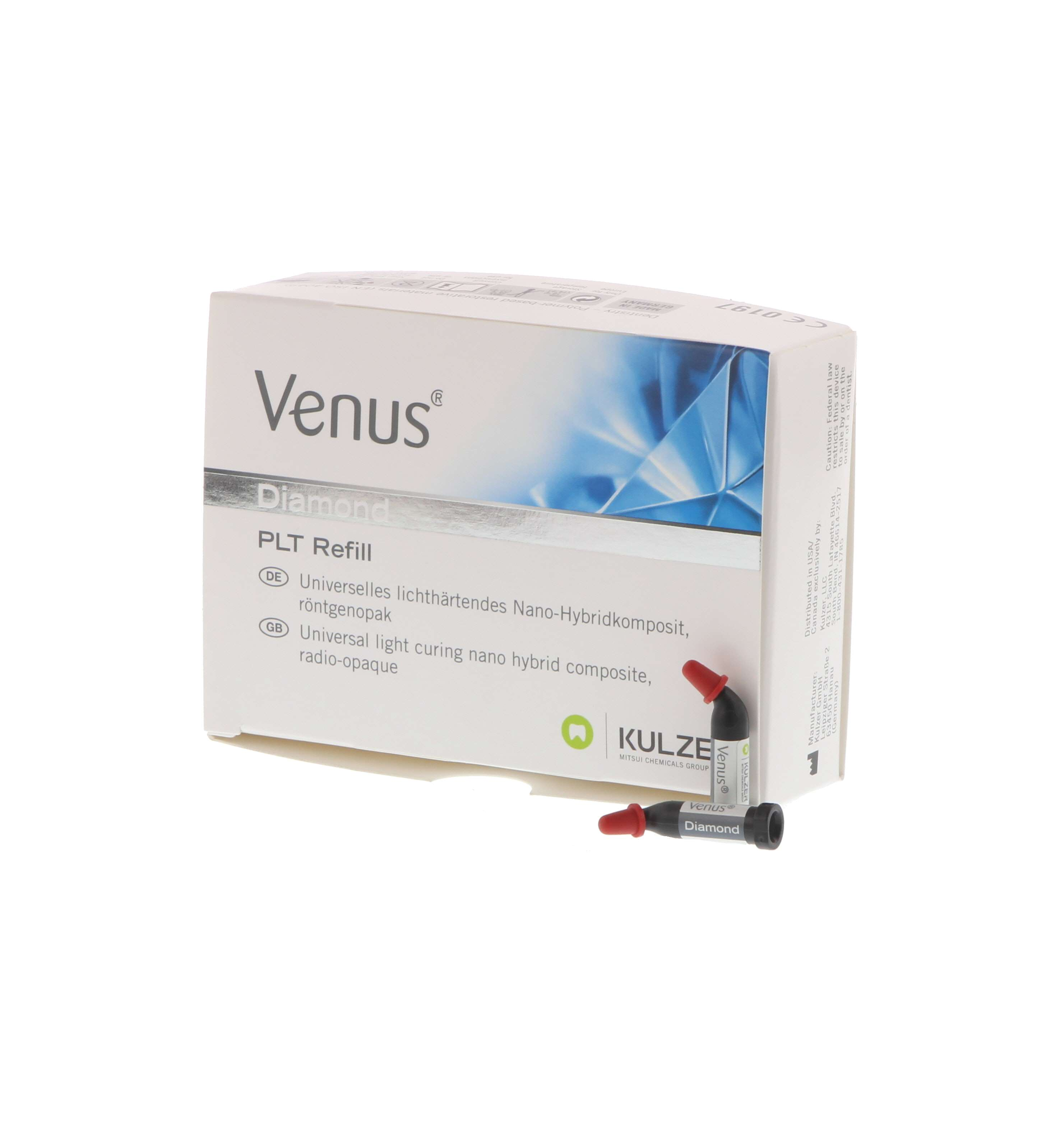 Venus Diamond, Light-Cure, PLT Refill, Universal Viscosity, 0.25 g, A2, 20/Pk, 66039009 thumbnail 10