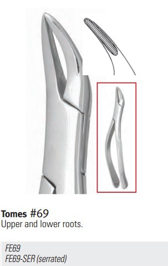 Extracting Forceps Size 69 Tomes Ea thumbnail 2