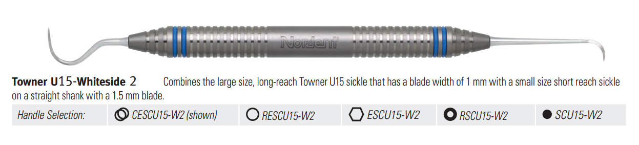 Scaler DE Anterior Sickle Towner #U15-Whiteside W2 DuraLite ROUND thumbnail 3