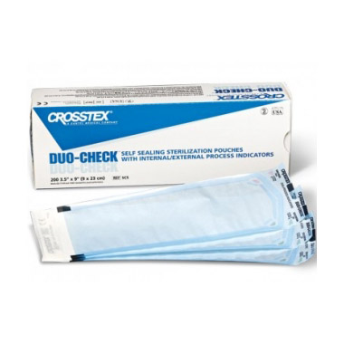Duo-Check Sterilization Pouch Self Seal 5.25 in x 15 in 2000/Ca product image