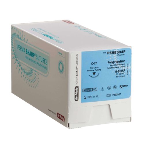 Perma Sharp Suture 5-0 18" Polypropylene Monofilament T-28 Blue 12/Bx thumbnail 5