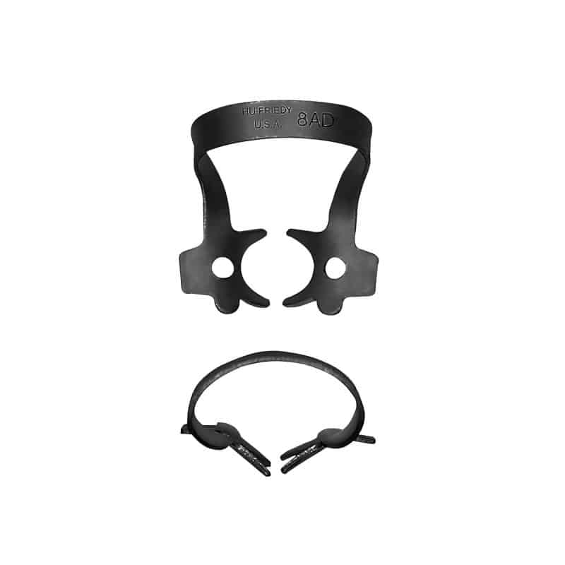 Hu-Friedy Black Line Rubber Dam Clamp Winged Size 8AD Ea thumbnail 8