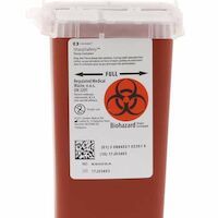 Phlebotomy Sharps Container, 1 Qt, Red, 1/Pk, 8900SA thumbnail 10