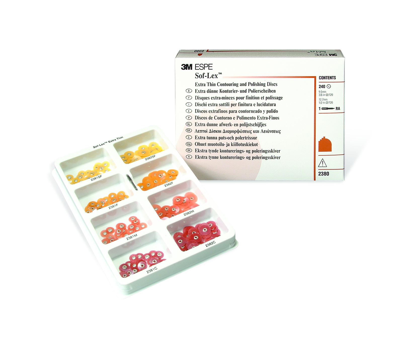 Sof-Lex XT Contouring and Polishing Kit, Extra Thin, Pop-On, Assorted, 1/Pk, 2380 thumbnail 11